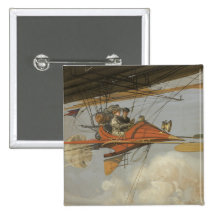 Steam Flyer Pinback Button