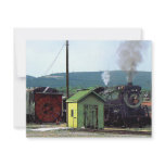Steam Locomotive 3254 Coming into Train Yard invitations