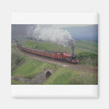 Steam train fridge magnets