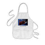 Steam Train Santa, kids apron