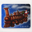 Steam Train Santa, mousepad