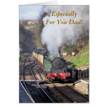 STEAM TRAINS UK GREETING CARDS
