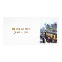 STEAM TRAINS UK PERSONALIZED PHOTO CARD