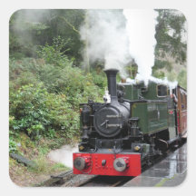 STEAM TRAINS UK SQUARE STICKER