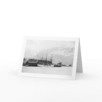Steamer Docked in Seward, Alaska 1916 Greeting Card
