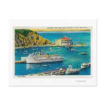 Steamers Catalina and Avalon at Pier, and Casino Post Cards
