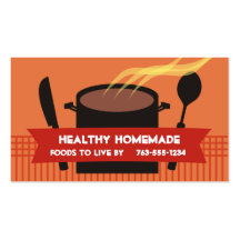 steaming cooking pot knife spoon chef business ... business card template