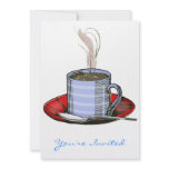 Steaming Cup of Coffee Invite