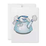 steaming tea pot kettle invitations