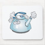 steaming tea pot kettle mousepads
