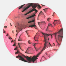 Steampink Steampunk Gears Stickers