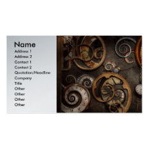 Steampunk - Abstract - Time is complicated Business Card
