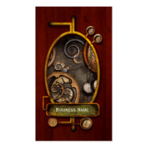 Steampunk - Abstract - Time is complicated Business Card Templates
