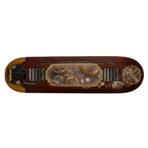 Steampunk - Abstract - Time is complicated Skateboard Deck