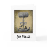 Steampunk Airship "Bon Voyage" Card
