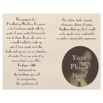 Steampunk Brass and Lace Wedding/Handfasting Prog. Full Colour Flyer