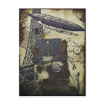 Steampunk cat post cards