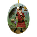Steampunk Cat Victorian Portrait Gothic Fantasy Ar ornaments