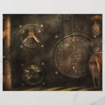Steampunk - Check your pressure Flyer Design