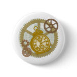 Steampunk Clock and Gears buttons