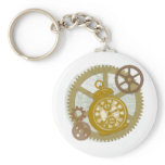 Steampunk Clock and Gears keychains