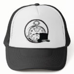 steampunk clock,gear,hat