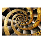 Steampunk - Clock - The flow of time Personalised Invitations