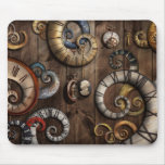 Steampunk - Clock - Time machine Mousepads