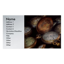 Steampunk - Clock - Time worn Business Cards