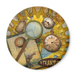 Steampunk Clocks and Time magnets