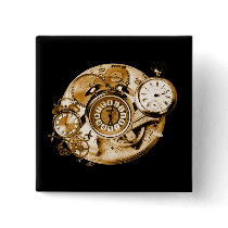 Steampunk Clocks Button