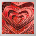 steampunk clockwork heart poster posters