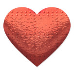 Steampunk Copper Love-Heart Romantic Heart-shaped Stickers
