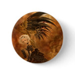 Steampunk Dark Angel Button