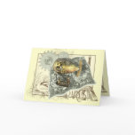 Steampunk Dirigible Air Tour Greetings Card