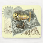 Steampunk Dirigible Air Tour Mousepad