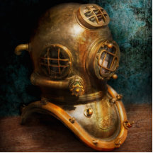 Steampunk - Diving - The diving helmet Photo Cutout