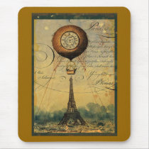 Steampunk Eiffel Tower & Hot Air Balloon
