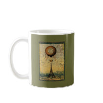 Steampunk Eiffel Tower & Hot Air Balloon Coffee Mugs