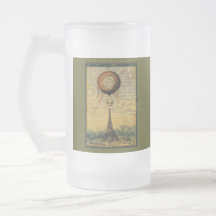 Steampunk Eiffel Tower & Hot Air Balloon Mug