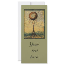 Steampunk Eiffel Tower Rack Card Flyer