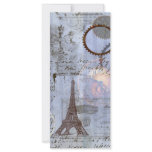Steampunk Eiffel Tower Vintage style Rack Card rack cards