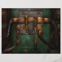 Steampunk - Electrical - Pull the switch Flyer Design