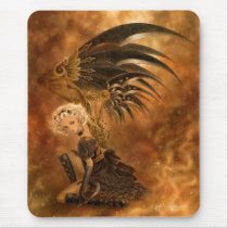 Steampunk Fallen Angel Mousepad