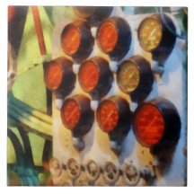 Steampunk - Gauges in Torpedo Room Ceramic Tiles