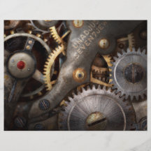 Steampunk - Gears - Horology Personalised Flyer