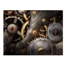 Steampunk - Gears - Horology Postcards