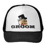Steampunk gothic gambling skull groom hats