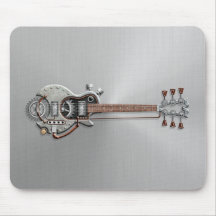Steampunk Guitar on Steel Mouse Pads