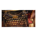Steampunk - Just an ordinary typewriter Personalized Photo Card